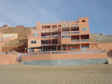 L'hotel vu de la plage