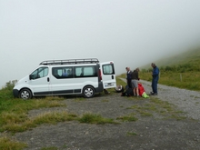 Parking Colombier dans la brume