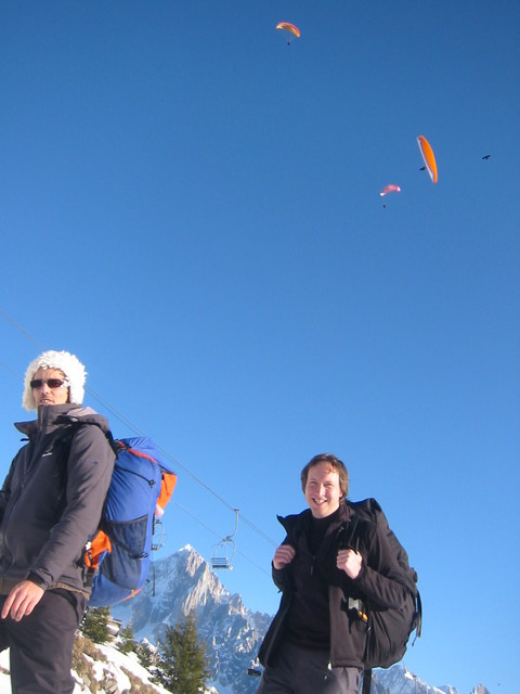 Dans quelques minutes on sera avec eux pour un beau vol dans le thermique d'hivers....