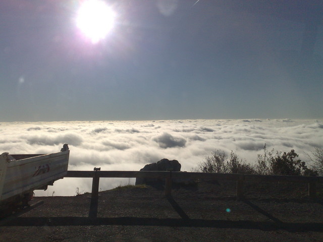 La mer est 700m plus bas
La mer de nuage, 100m