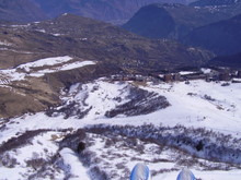 Limite neige/herbe : station du Corbier