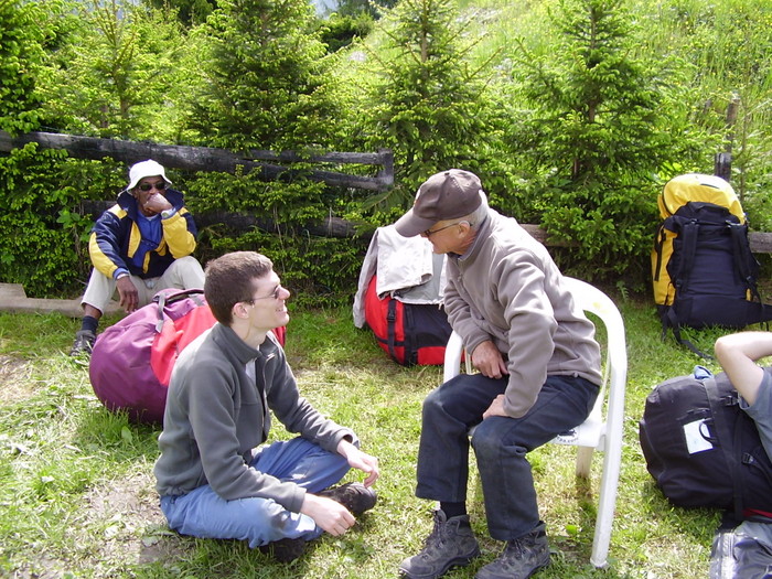 Olivier et Alain devant Jean-Marie