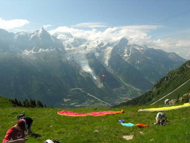 Glacier du Bosson au fond