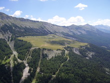 et je retourne survoler le plateau de Lachau.