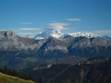 de bo lenticulaires au dessus du mont blanc