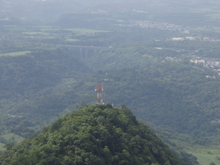 Vue du Nord, avec a gauche le village de Fortin
Fortin 21 juillet 2007