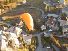 Au dessus et en avant du village de Saint Vincent