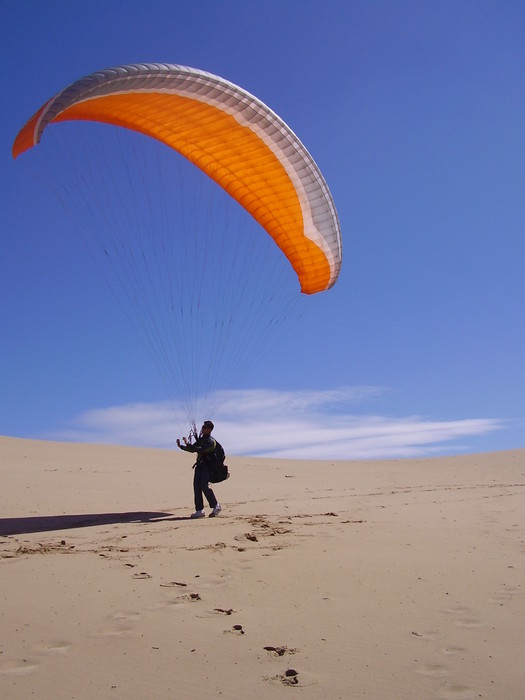 Charlie prend ma voile et teste la masse d'air