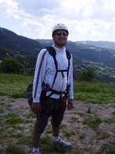 Passager de Jef pour un biplace en parapente