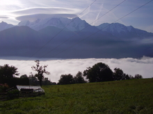 Superbes lenticulaires sur le Mont Blanc