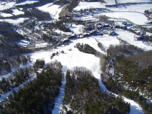 Station de Saint Jean et les pistes qui y arrivent