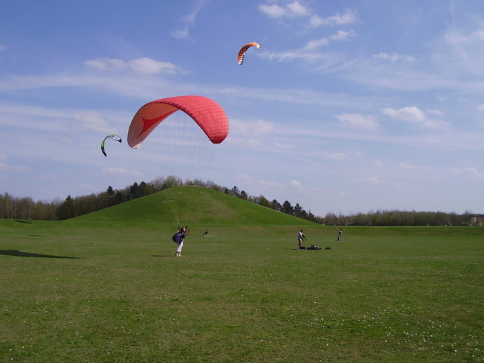 Kites et parapentes se partagent le terrain de jeux