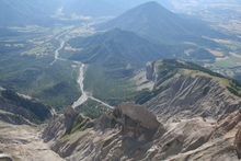 les ravines en allant vers le Grand Ferrand